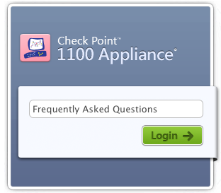 Check Point 1100 Appliance FAQ Logo